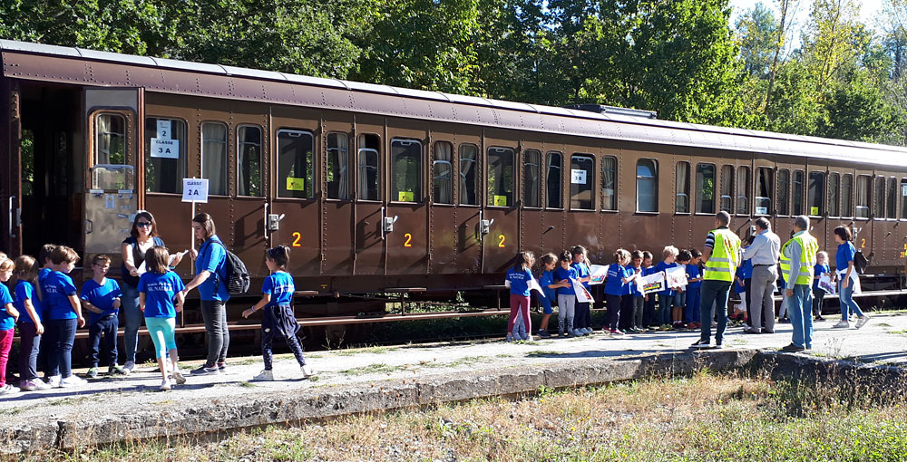 Treno storico per le scuole